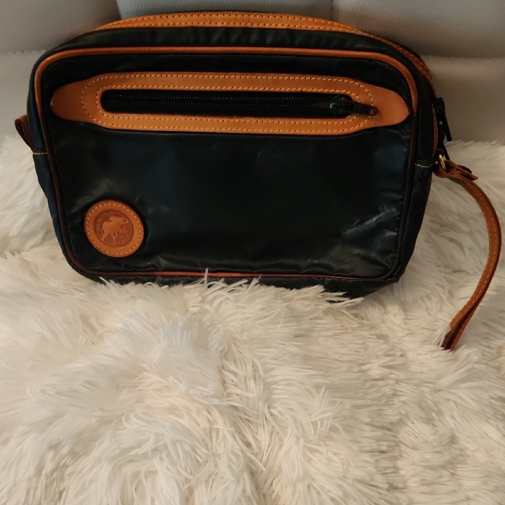 Black and Brown Leather Men's Bag
